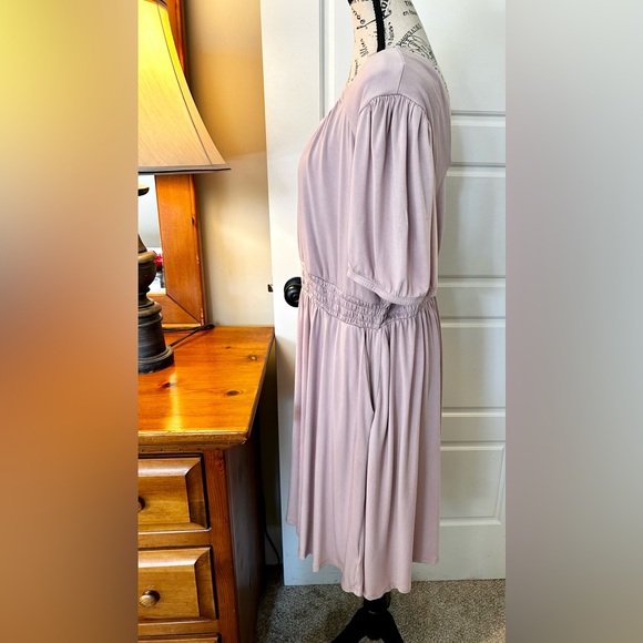 TORRID Jersey Smocked Puff Sleeve Empire Dress w/Pockets Size 2 (18-20) - Picture 11 of 13